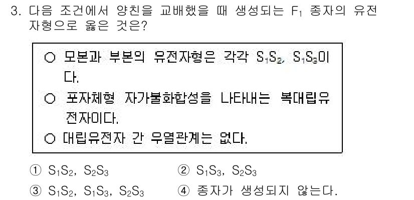 9급_지방직_공무원_재배학개론 2024년 3번 - 정답 4번입니다. F₁ 종자는 부모의 유전자형이 동일할 때 형성되며, 이... 에 관한 핵심 기출문제