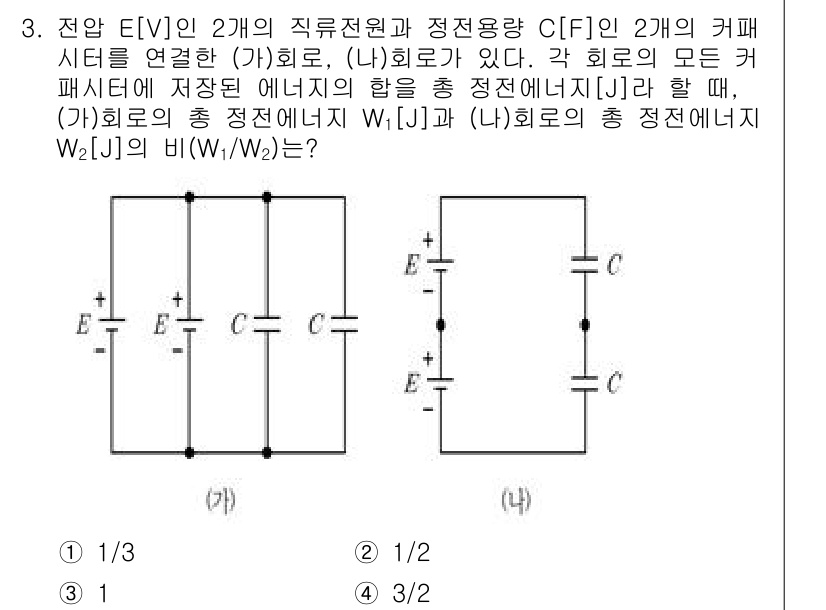 9급_지방직_공무원_전기이론 2025년 3번 - 문제에서 주어진 두 개의 회로는 전기적으로 서로 연결되어 있으며, 각 회... 에 관한 핵심 기출문제