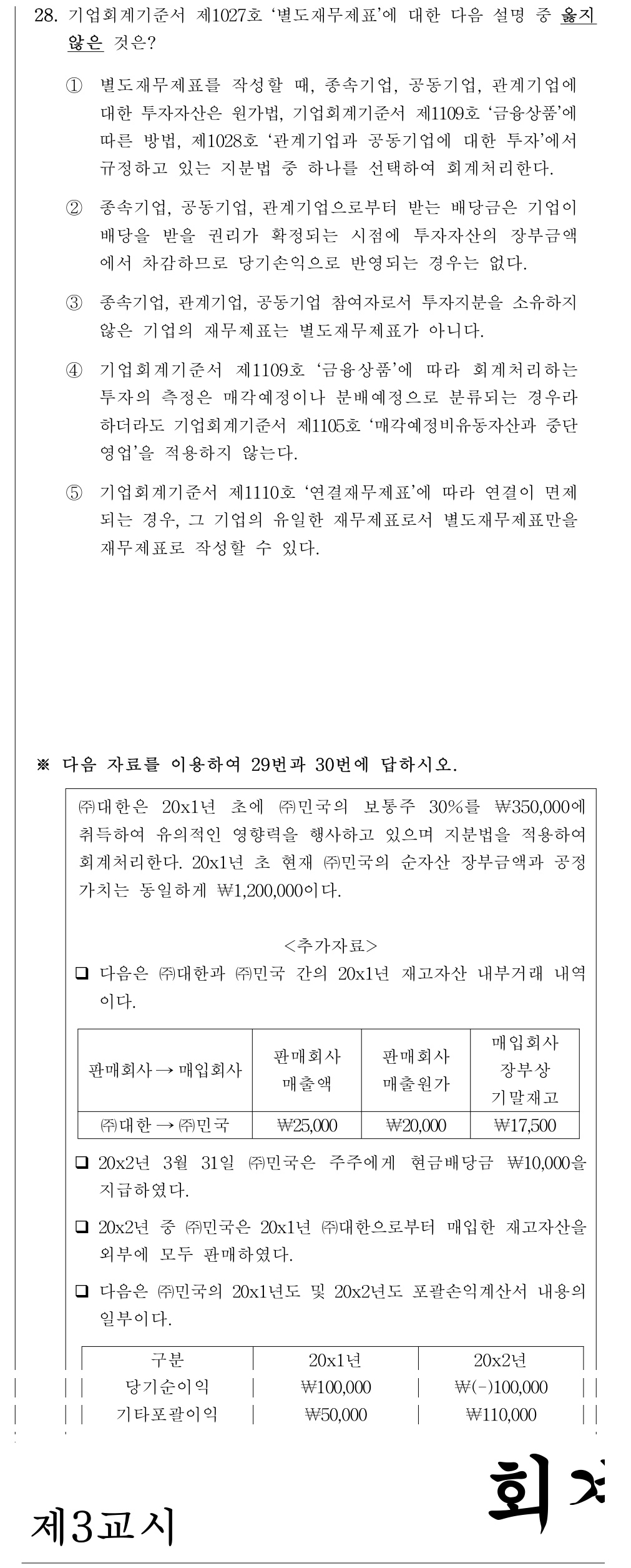 공인회계사_1차 2019년 148번 기출문제