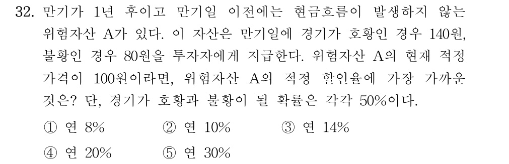 공인회계사_1차 2019년 32번 기출문제
