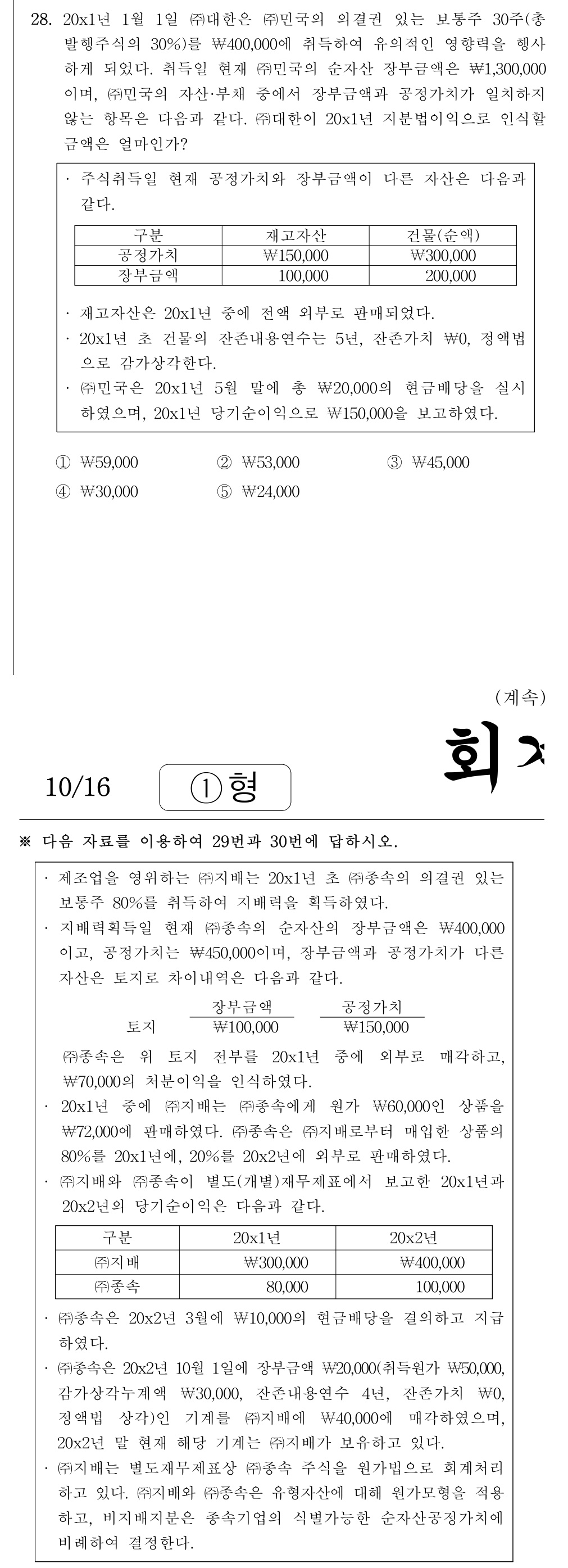 공인회계사_1차 2020년 108번 기출문제