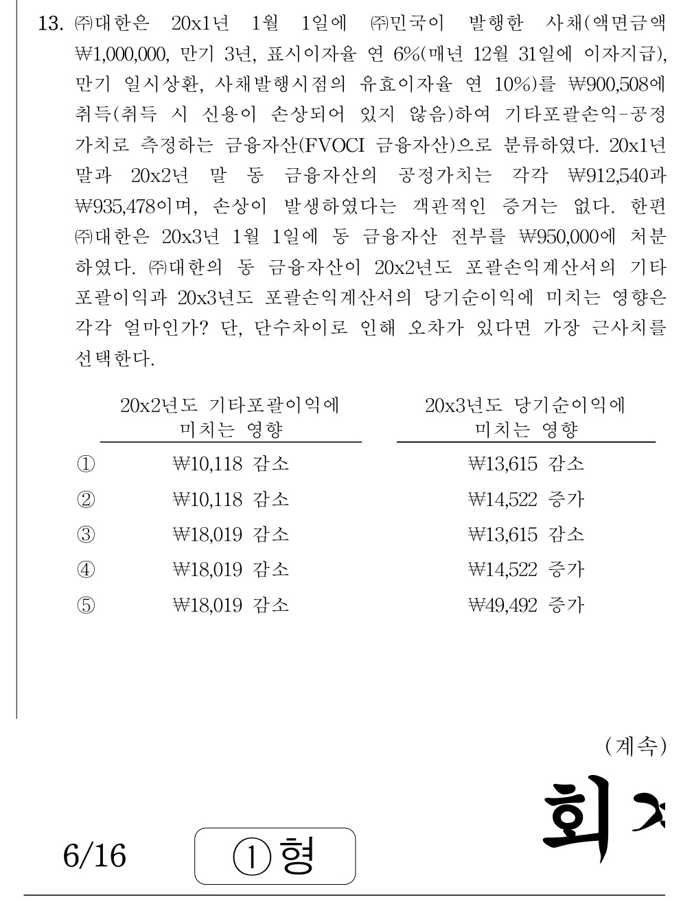 공인회계사_1차 2020년 93번 기출문제