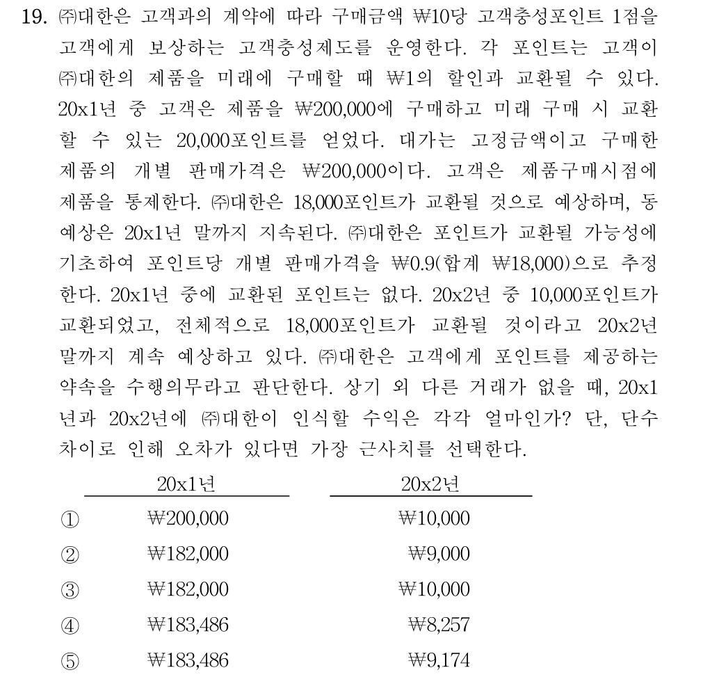 공인회계사_1차 2020년 99번 기출문제