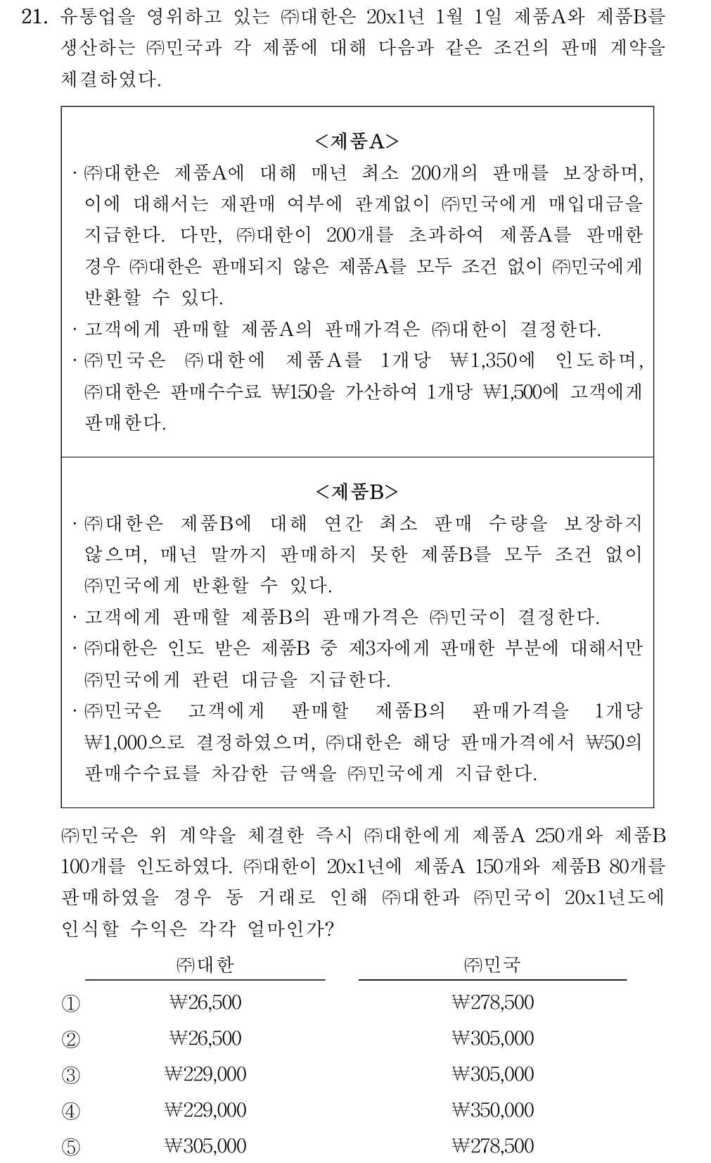 공인회계사_1차 2022년 101번 기출문제