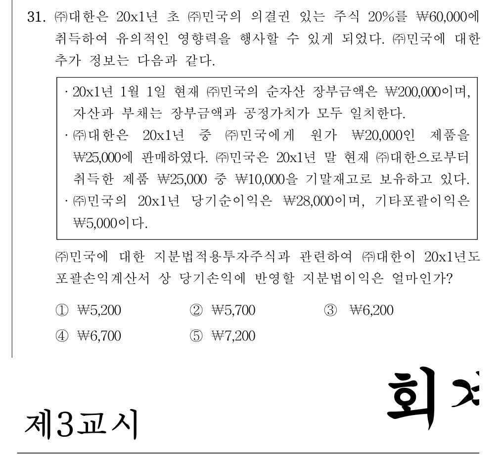공인회계사_1차 2022년 111번 기출문제