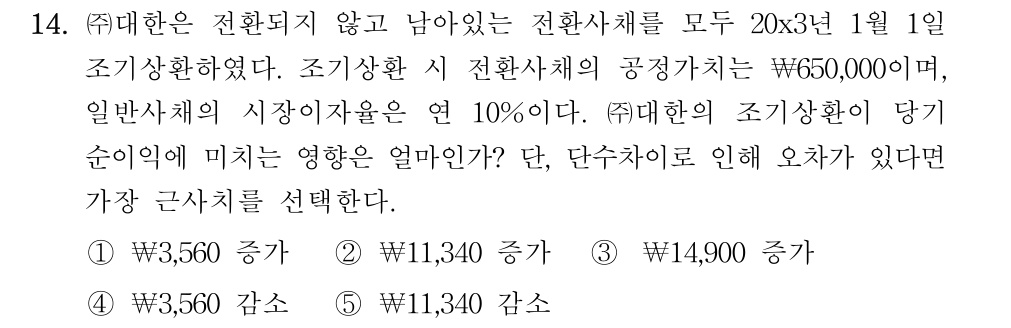 공인회계사_1차 2022년 94번 기출문제