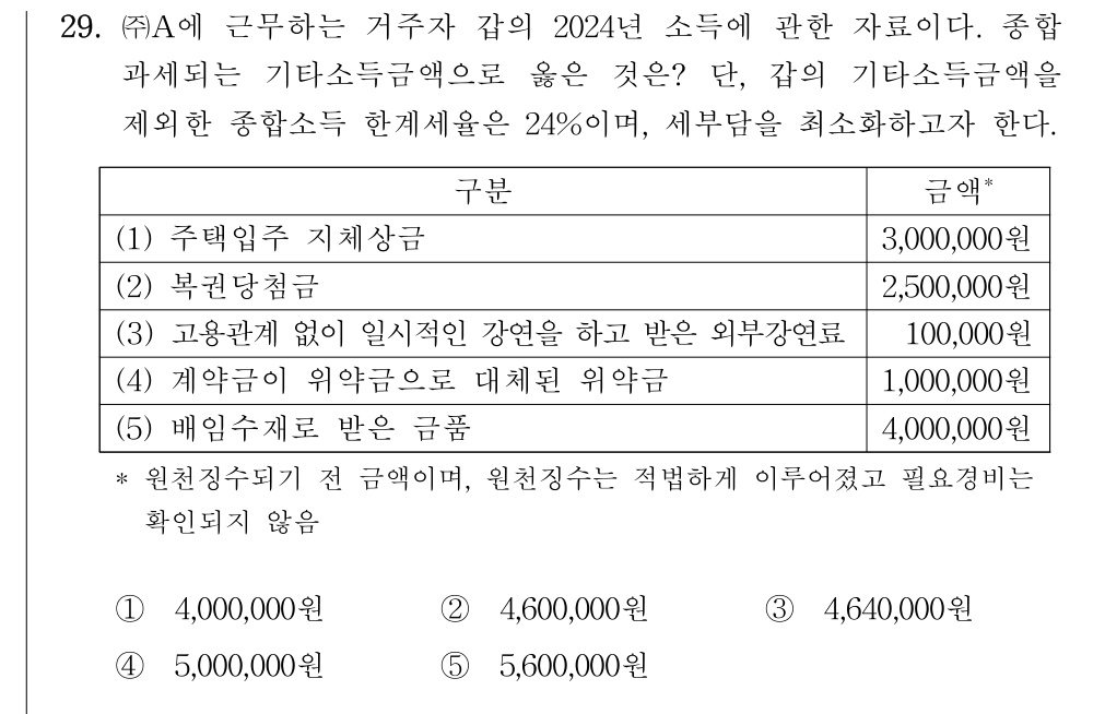 공인회계사_1차 2024년 149번 기출문제