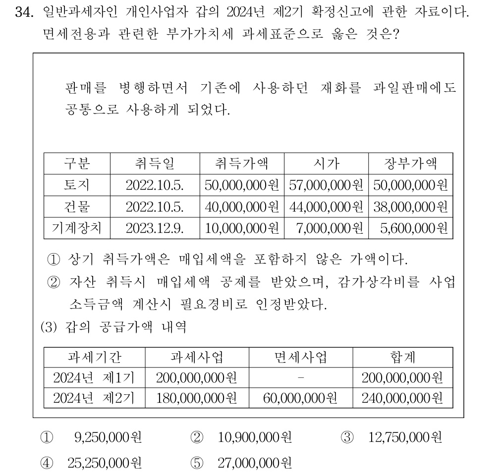 공인회계사_1차 2024년 154번 기출문제
