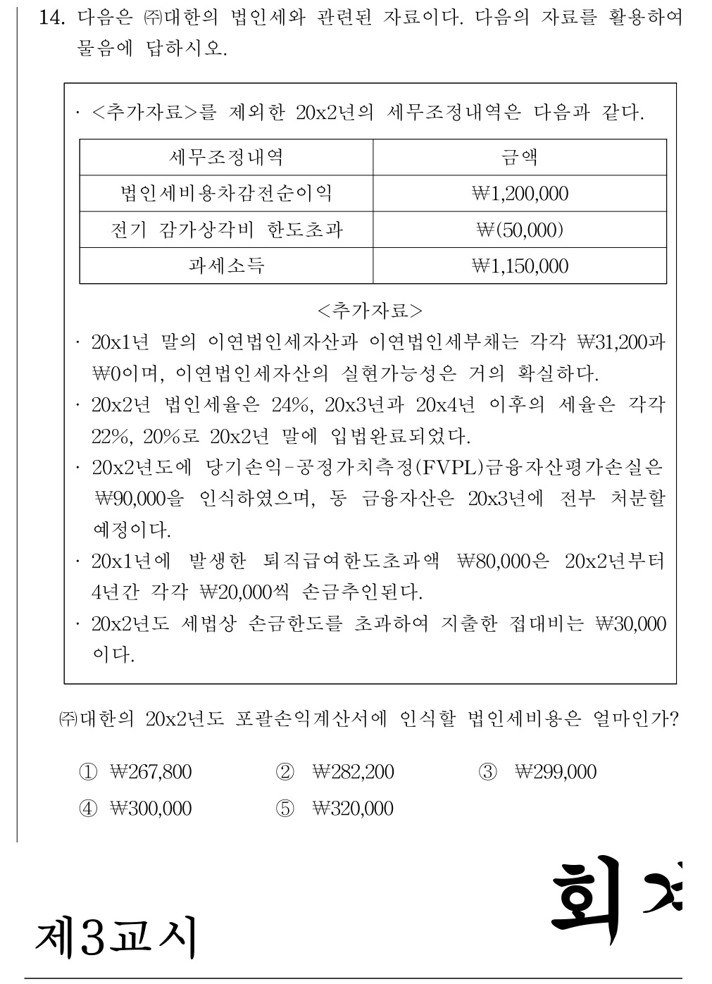 공인회계사_1차 2024년 174번 기출문제