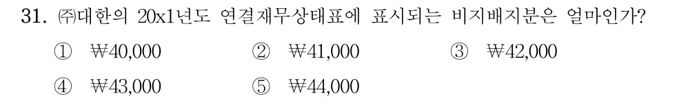 공인회계사_1차 2024년 191번 기출문제