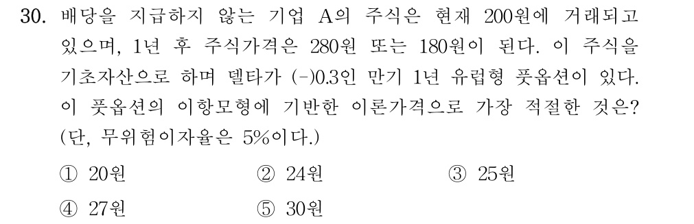 공인회계사_1차 2025년 30번 기출문제
