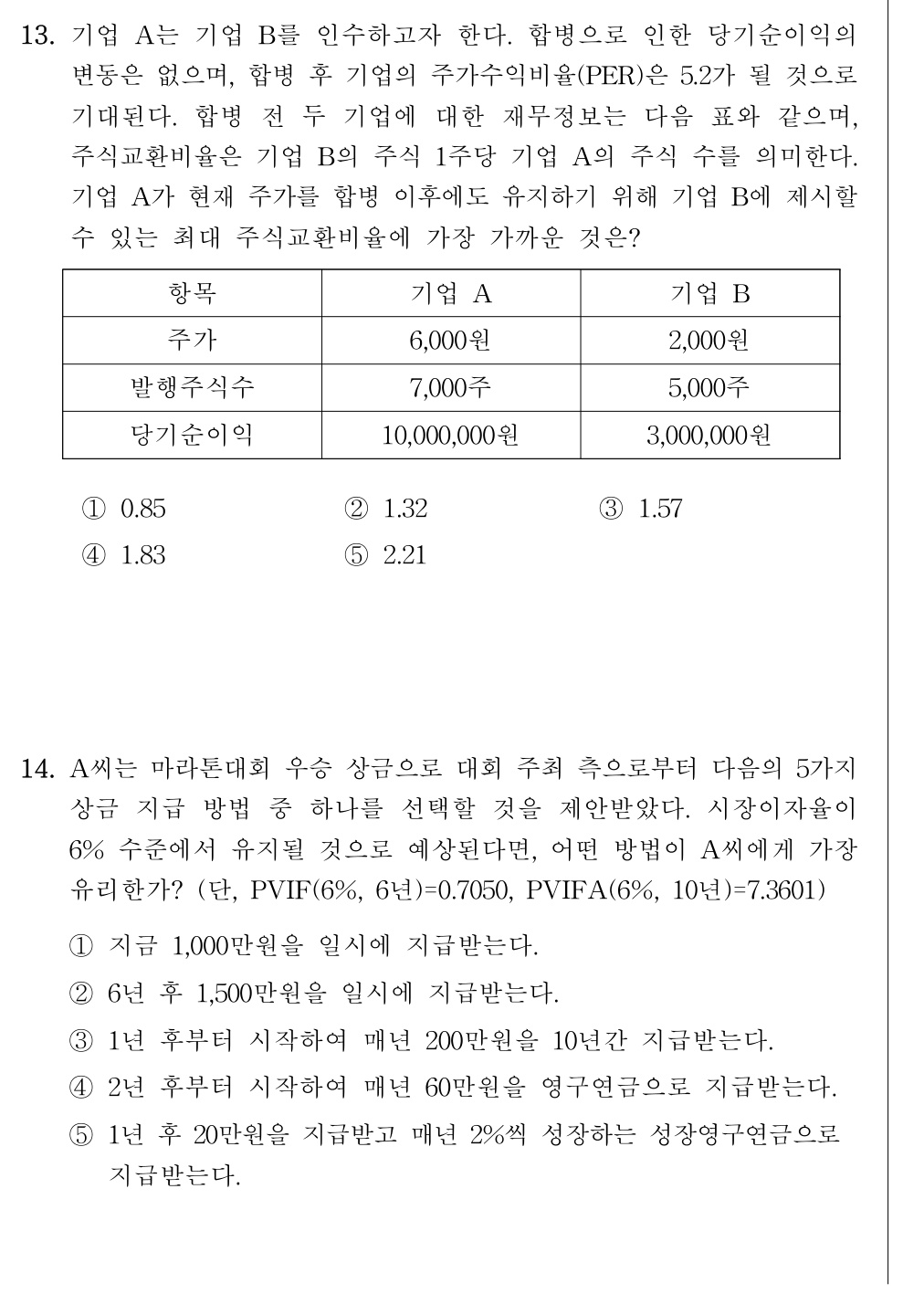 공인회계사_1차 2026년 16번 기출문제
