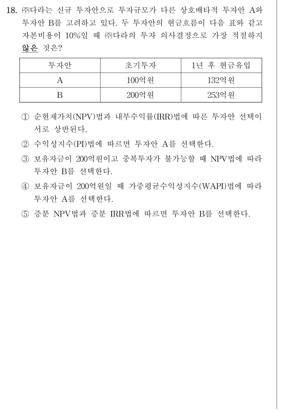 공인회계사_1차 2026년 20번 기출문제