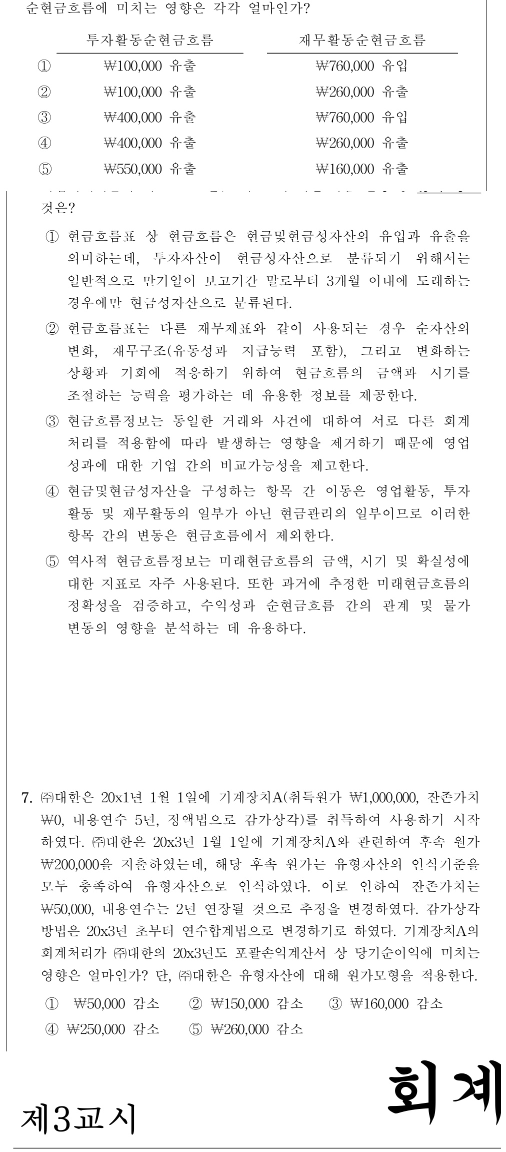 공인회계사_1차 2026년 71번 기출문제