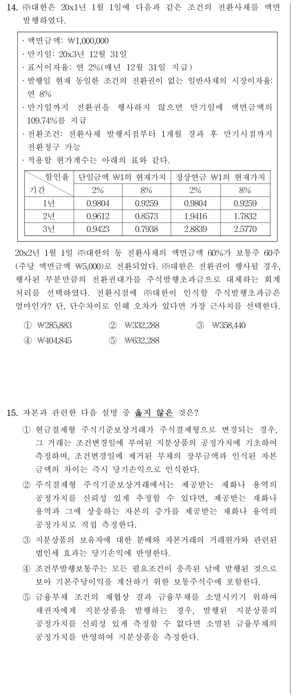 공인회계사_1차 2026년 78번 기출문제