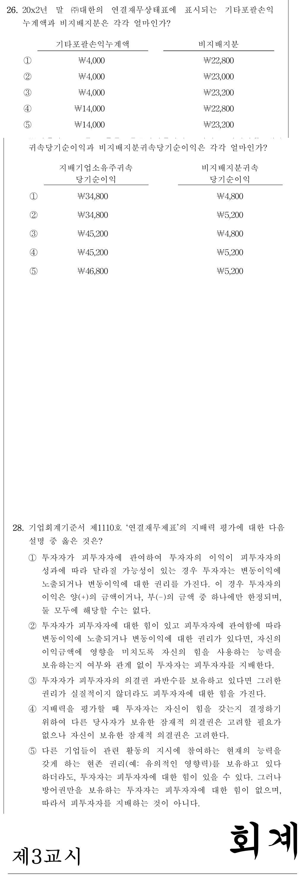 공인회계사_1차 2026년 90번 기출문제