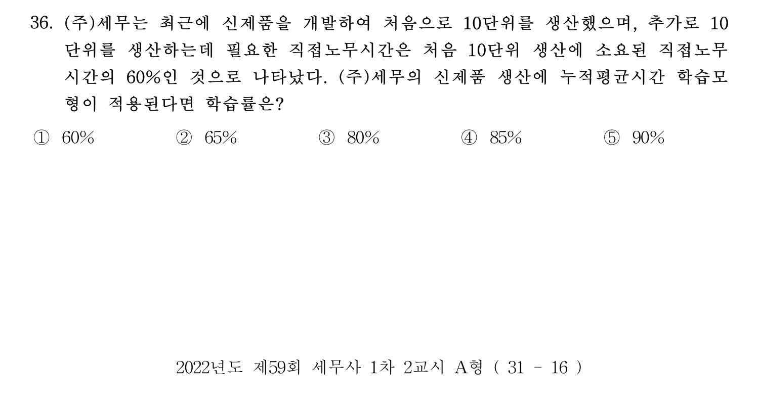 세무사_1차 2022년 36번 기출문제