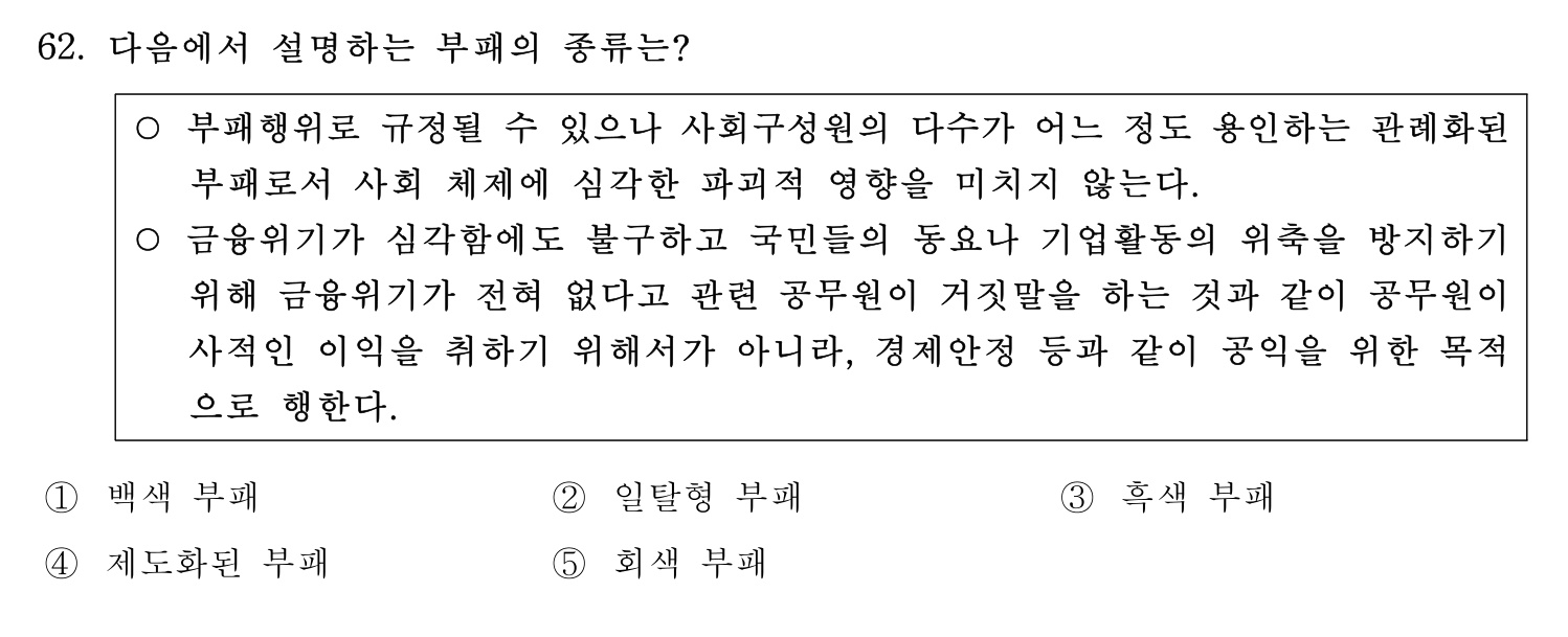 행정사_1차 2017년 62번 기출문제