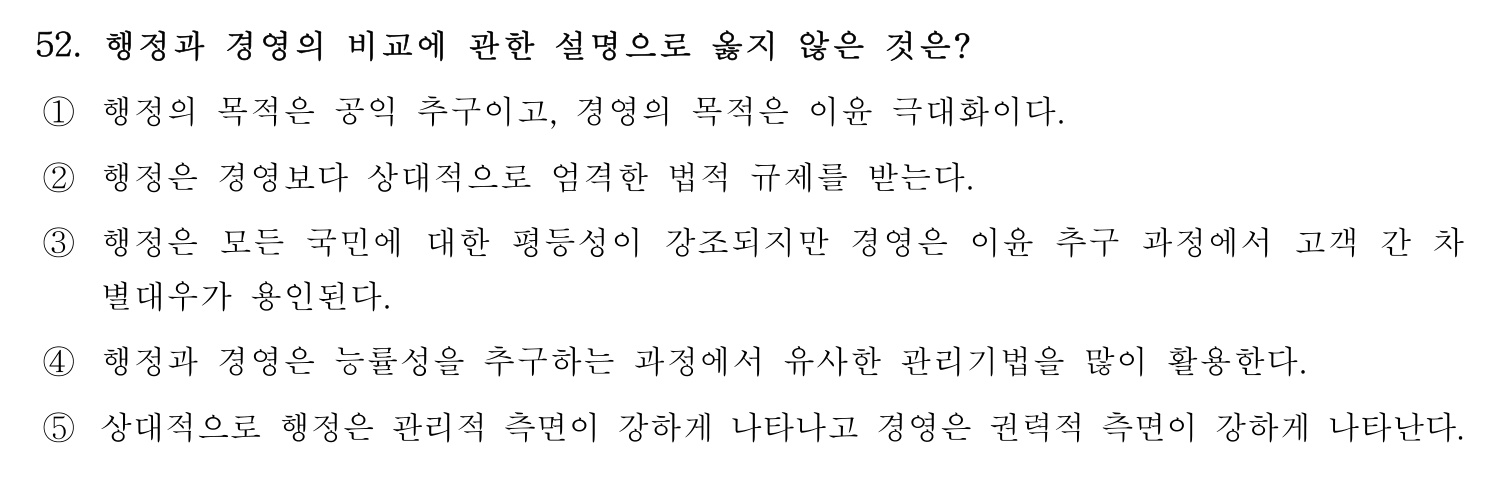 행정사_1차 2019년 46번 기출문제