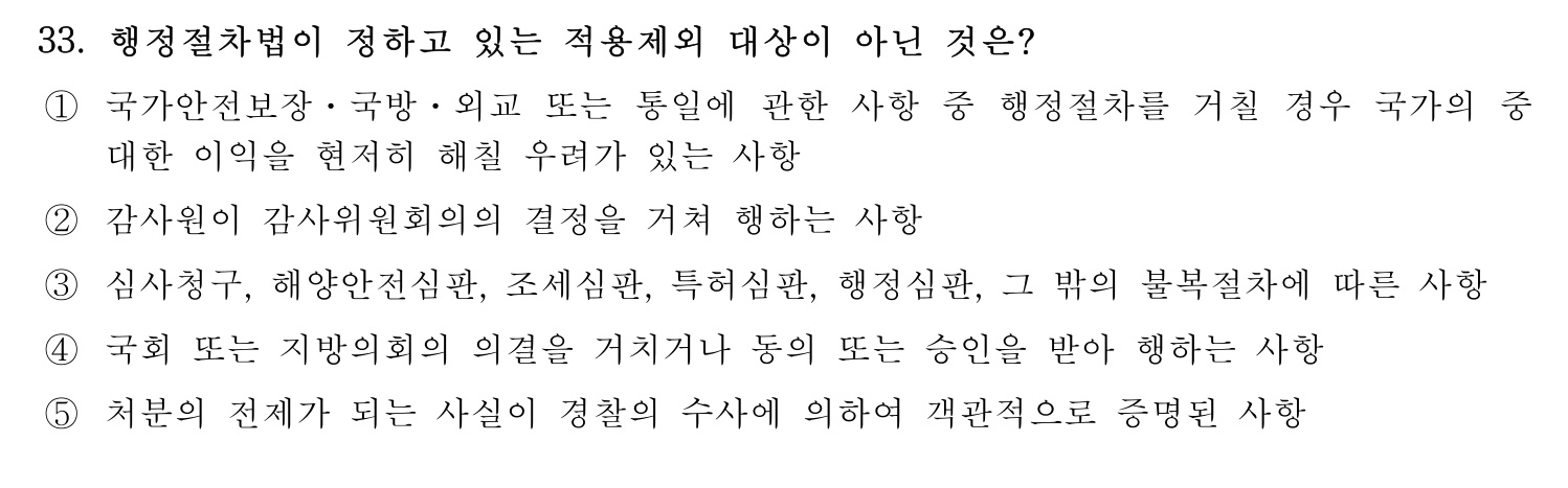 행정사_1차 2021년 33번 기출문제