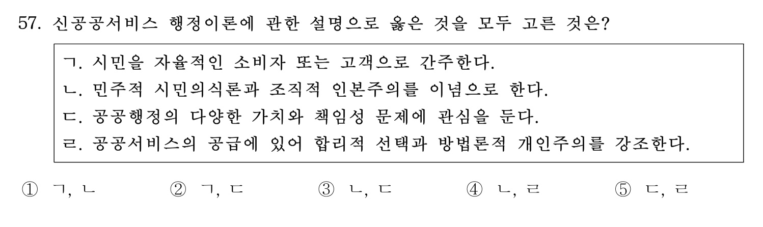 행정사_1차 2022년 57번 기출문제