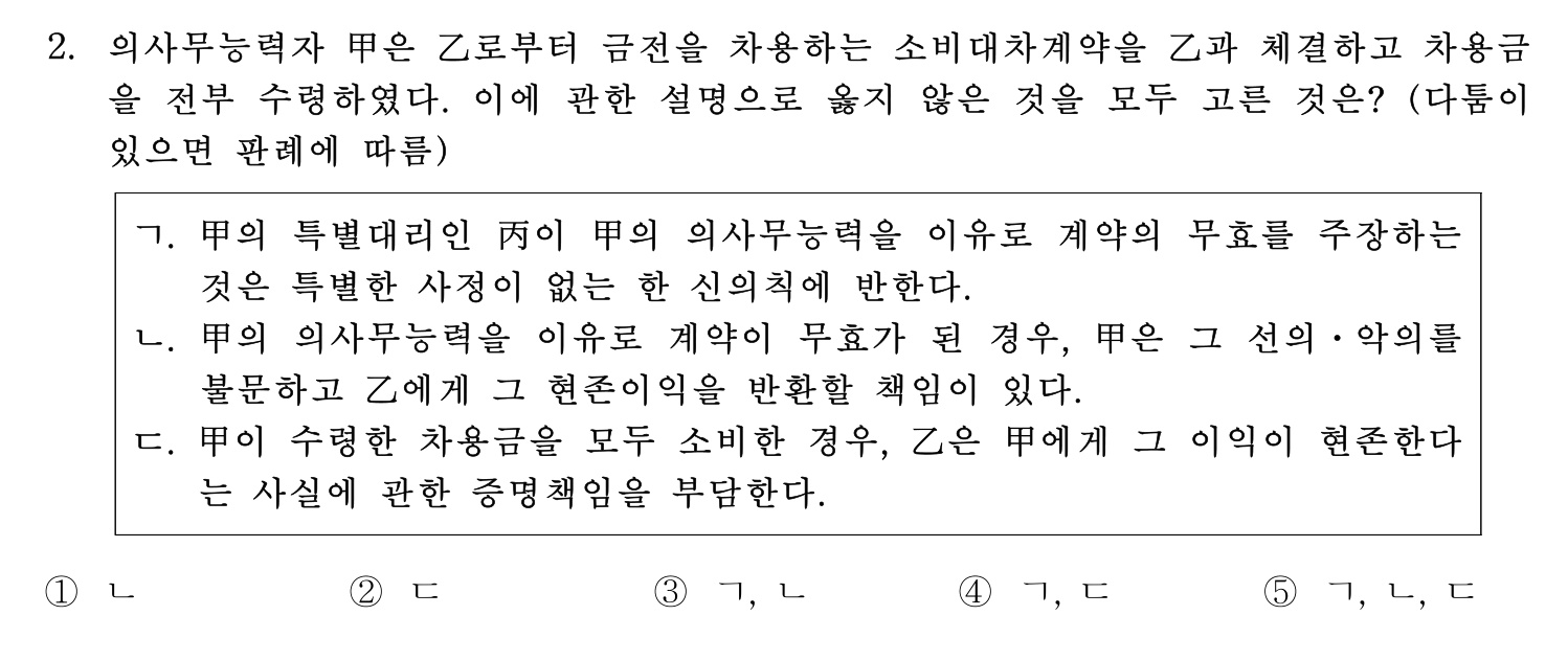행정사_1차 2024년 2번 기출문제