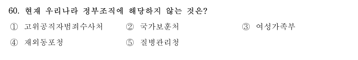 행정사_1차 2024년 60번 기출문제