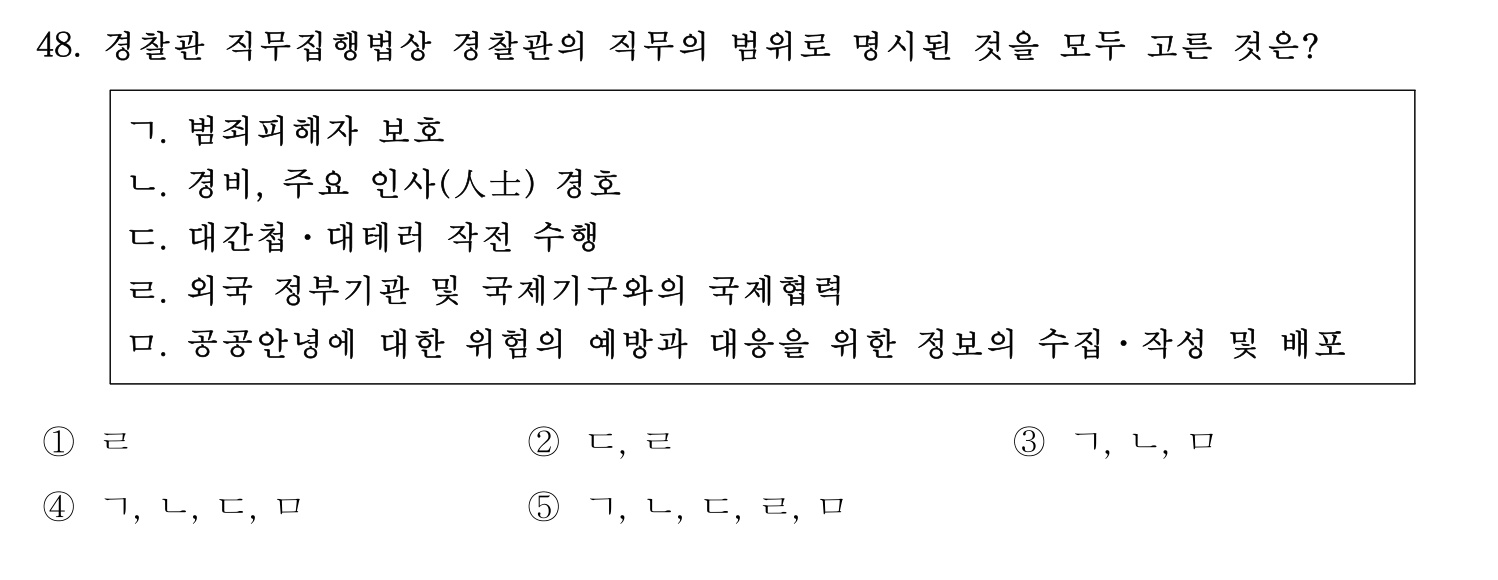 행정사_1차 2025년 48번 기출문제