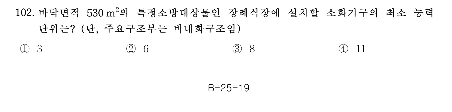 소방시설관리사 2015년 103번 기출문제