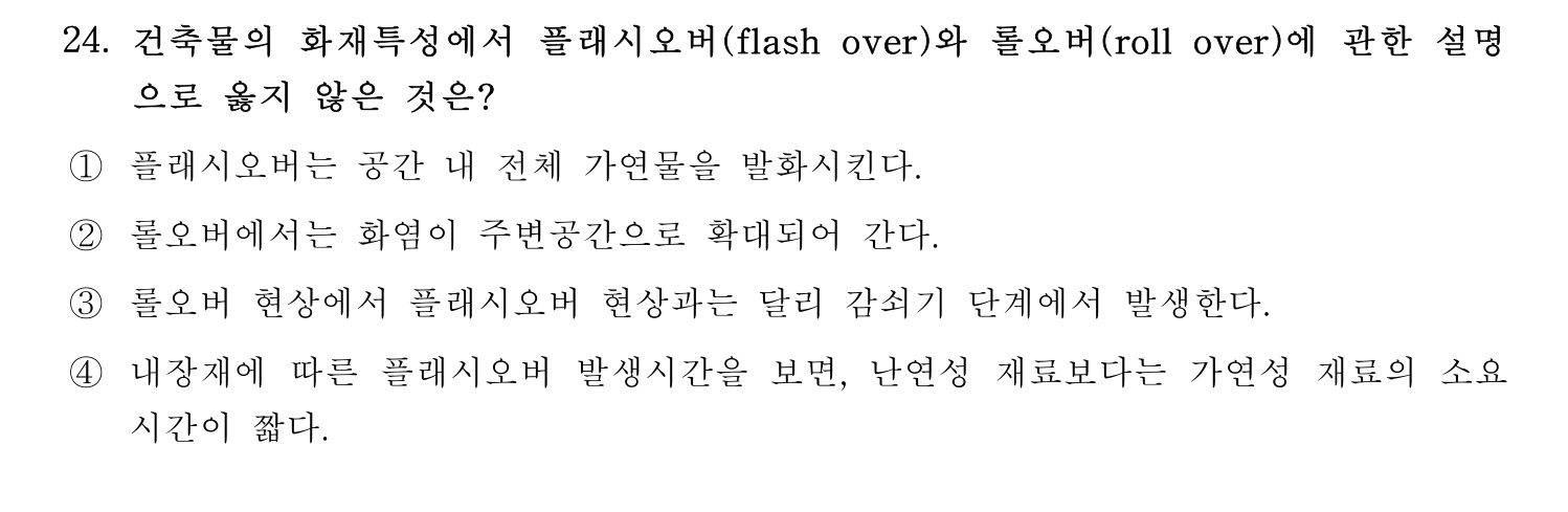 소방시설관리사 2015년 25번 기출문제