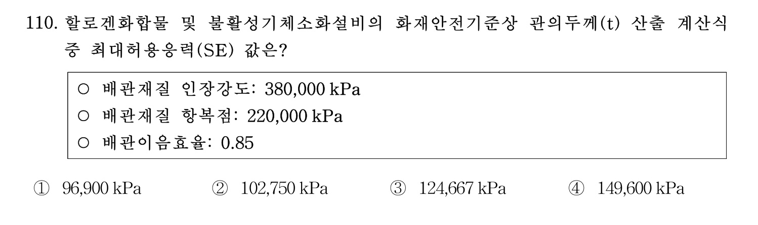 소방시설관리사 2022년 121번 기출문제