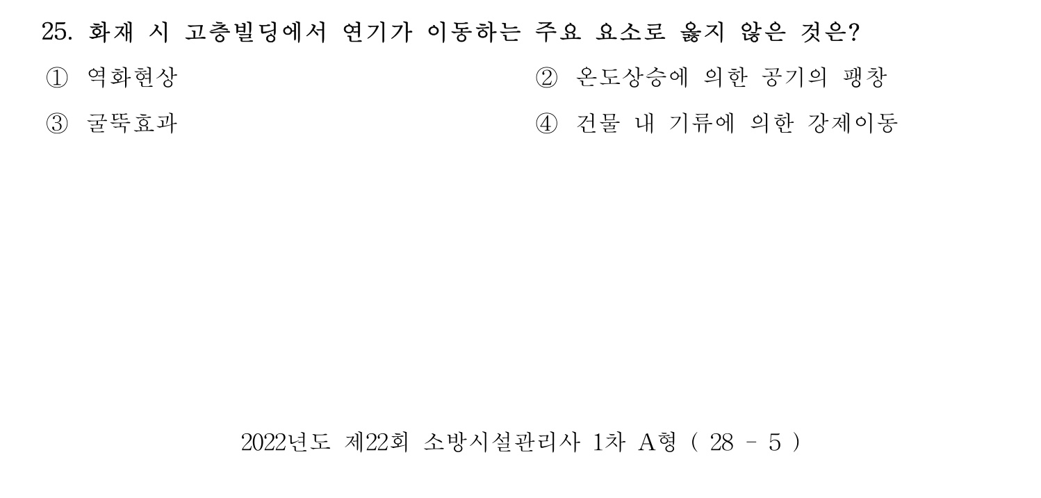 소방시설관리사 2022년 32번 기출문제