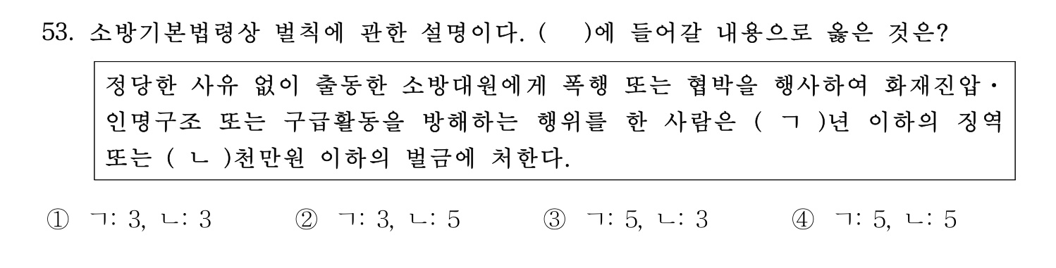 소방시설관리사 2022년 64번 기출문제