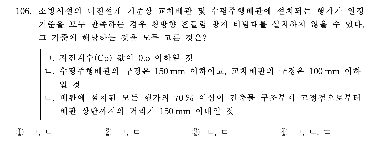 소방시설관리사 2026년 116번 기출문제