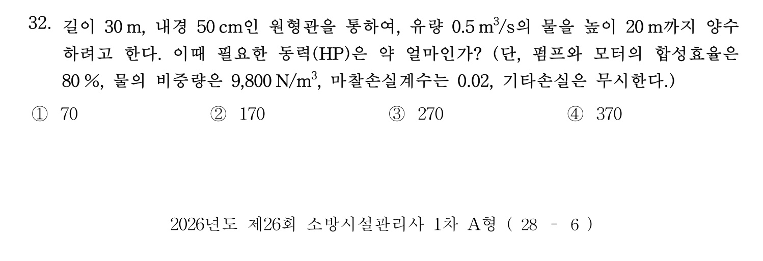 소방시설관리사 2026년 41번 기출문제