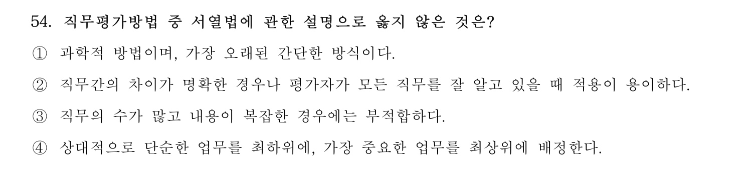 호텔경영사 2024년 55번 기출문제