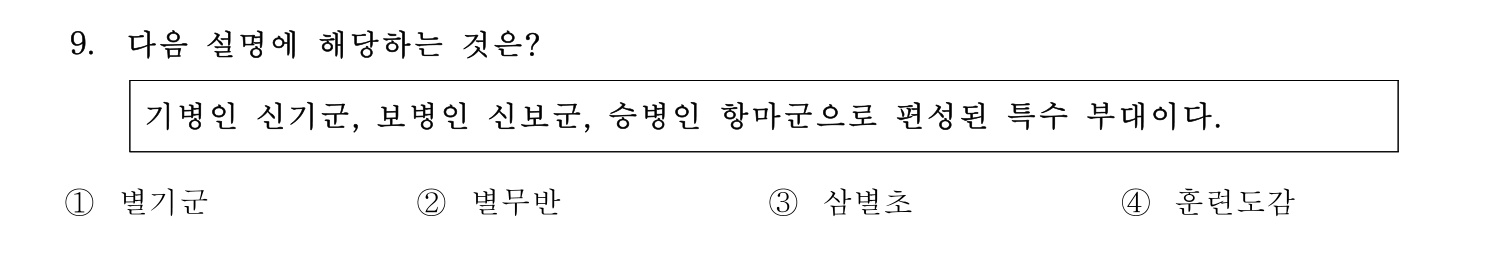 국내여행안내사_1차 2023년 9번 기출문제