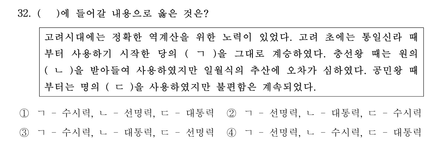 문화재수리기술자_1교시 2018년 38번 기출문제