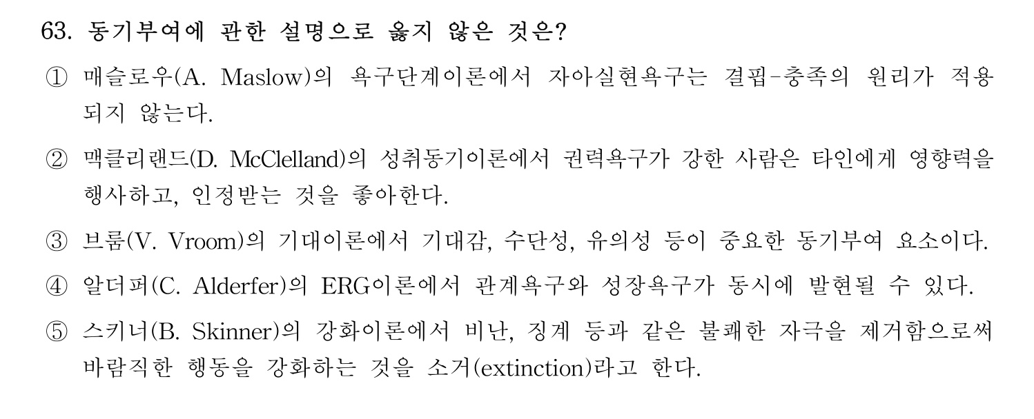 경영지도사_1차 2022년 63번 기출문제