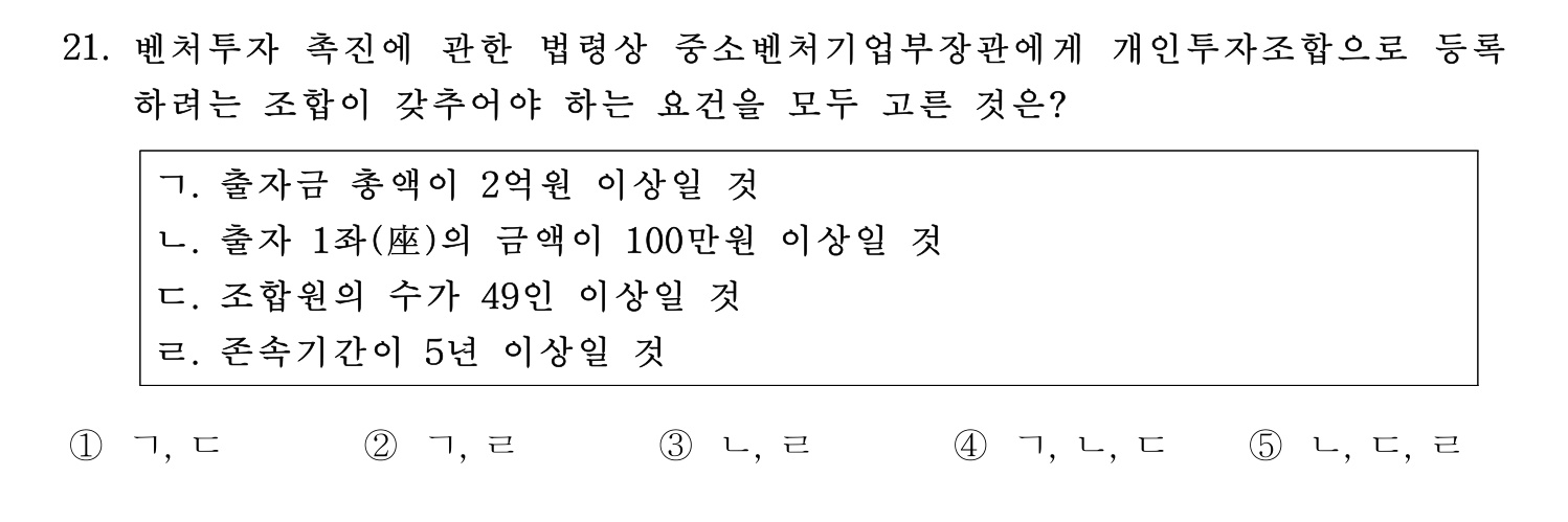 경영지도사_1차 2025년 22번 기출문제