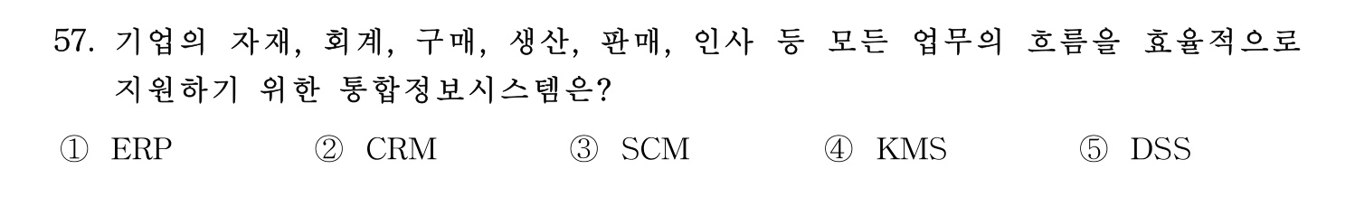 경영지도사_1차 2025년 58번 기출문제