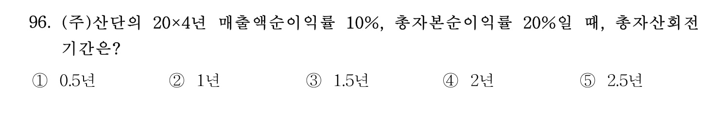 경영지도사_1차 2025년 97번 기출문제