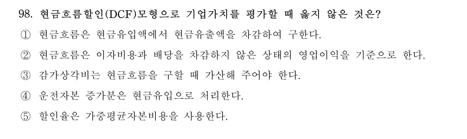 경영지도사_1차 2025년 99번 기출문제