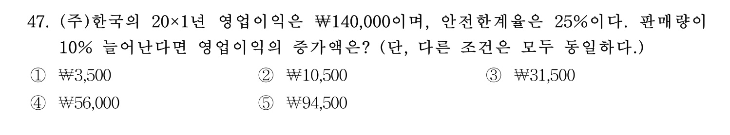 경영지도사_1차 2026년 47번 기출문제
