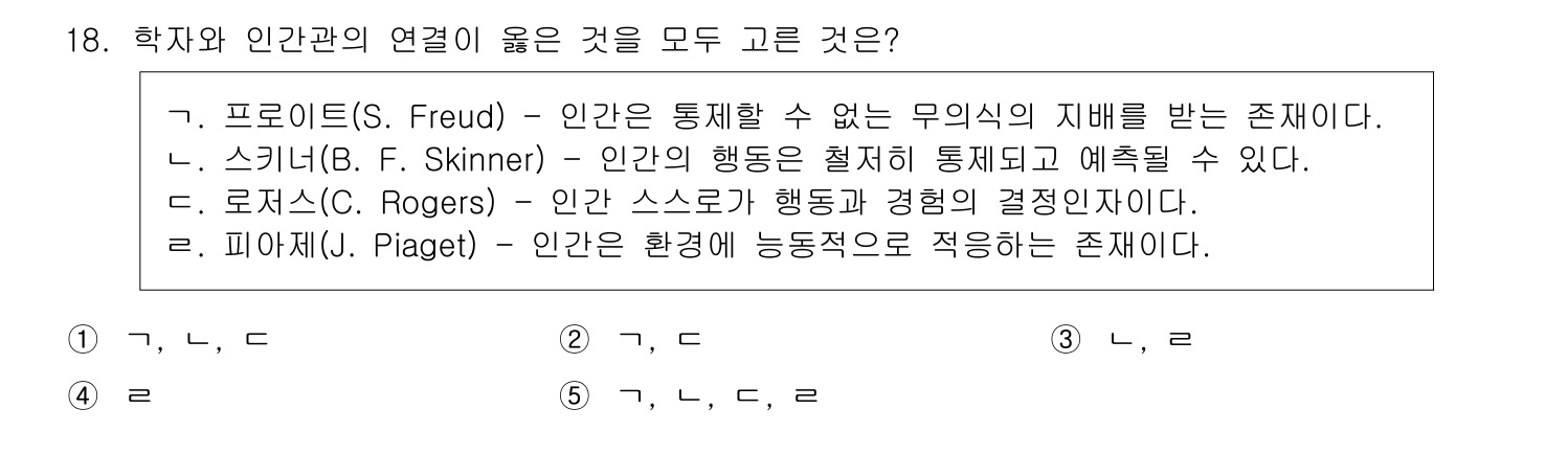 사회복지사_1급(1교시) 2011년 19번 기출문제