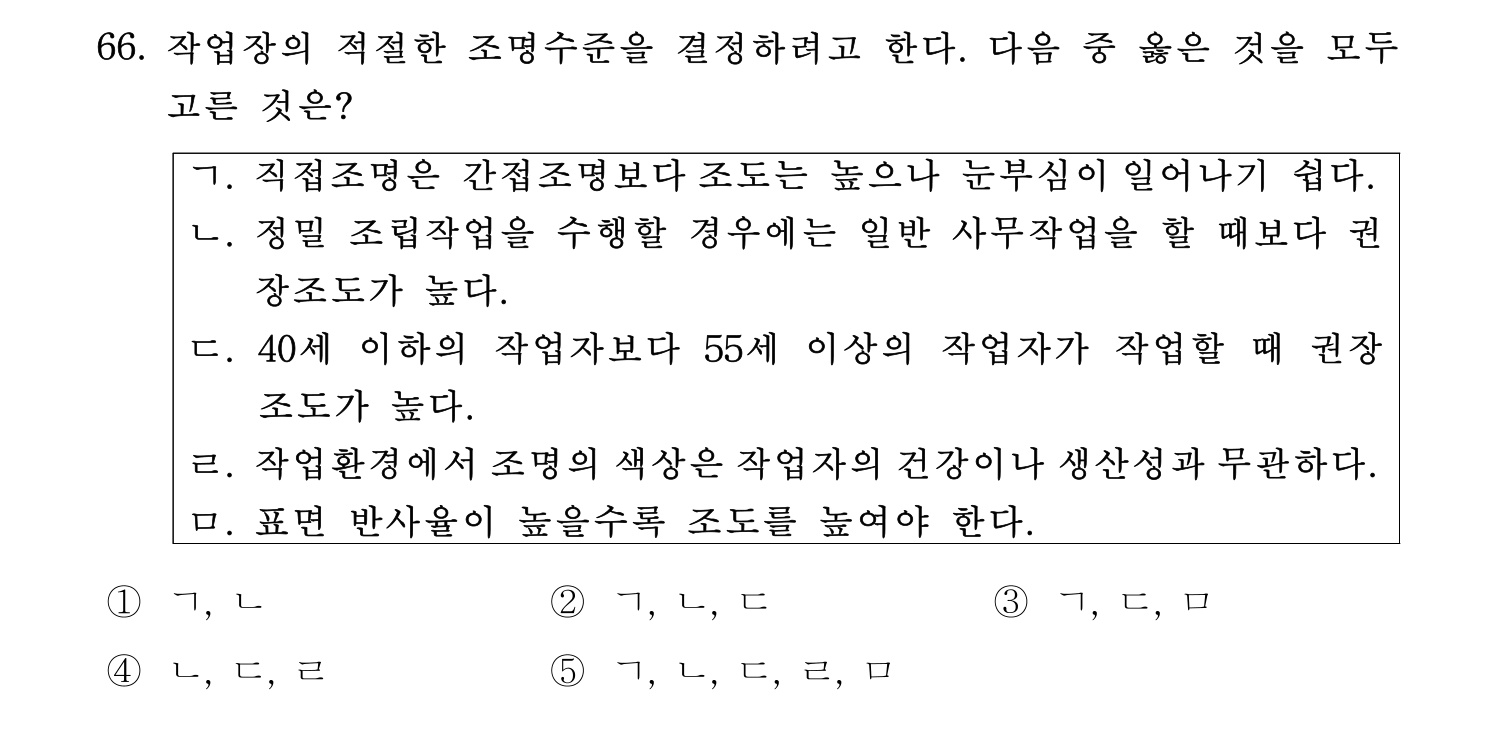 산업안전지도사 2018년 66번 기출문제