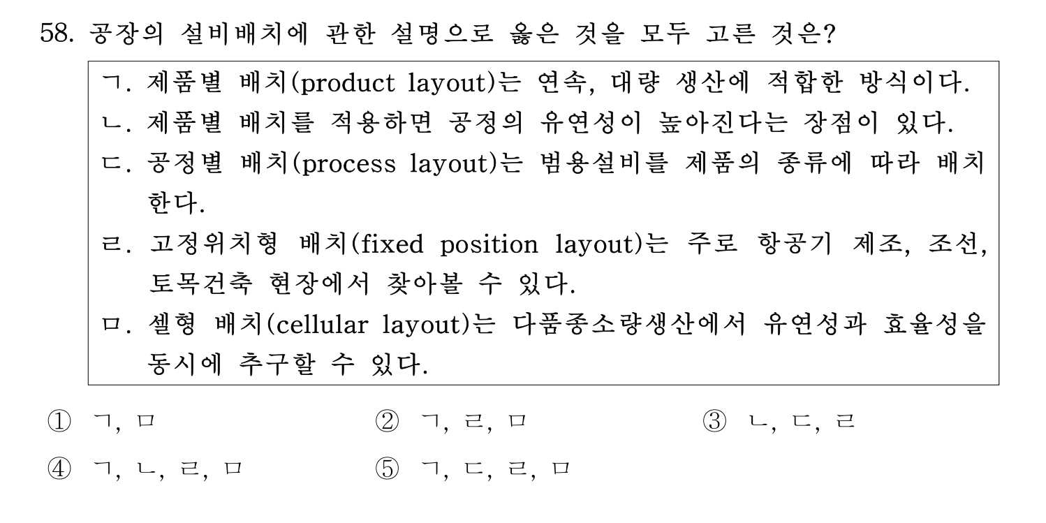산업안전지도사 2019년 58번 기출문제