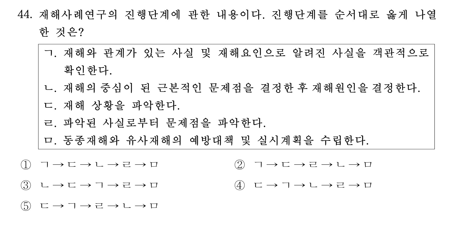 산업안전지도사 2023년 39번 기출문제