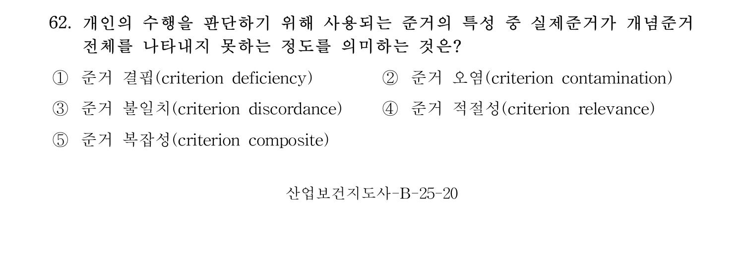 산업보건지도사 2017년 62번 기출문제