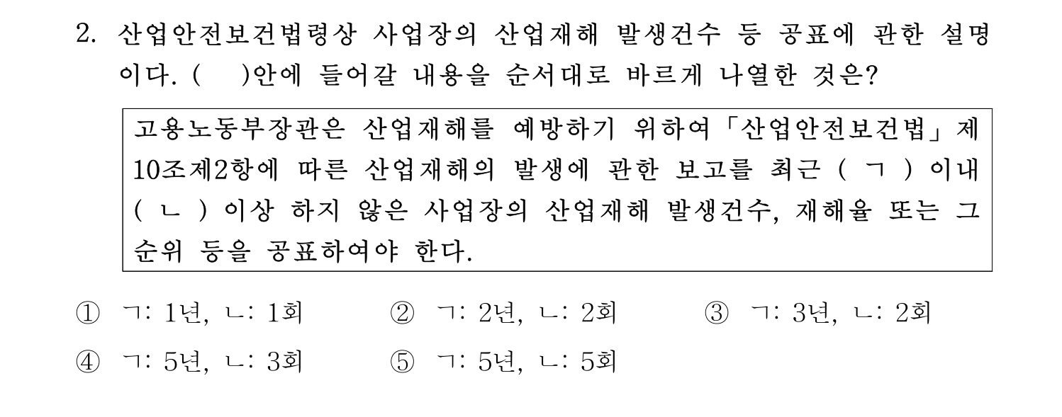 산업보건지도사 2018년 2번 기출문제